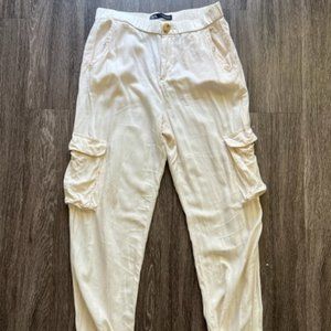 Zara White Summer Pants - Small